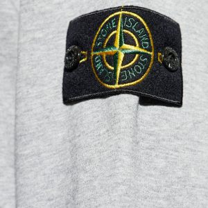 סווטשירט סטון איילנד STONE ISLAND עם פאטץ' לוגו | אפור | גברים