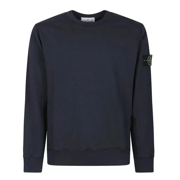 סווטשירט סטון איילנד STONE ISLAND עם פאטץ' לוגו | כחול כהה | גברים - Image 3