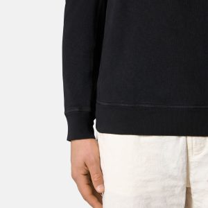 סווטשירט סטון איילנד STONE ISLAND עם פאטץ' לוגו | שחור | גברים