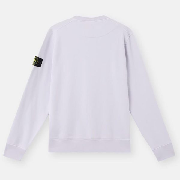 סווטשירט סטון איילנד STONE ISLAND עם פאטץ' לוגו | סגול בהיר | גברים - Image 4