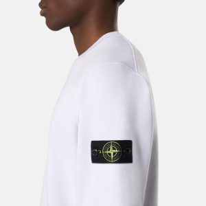 סווטשירט סטון איילנד STONE ISLAND עם פאטץ' לוגו | סגול בהיר | גברים