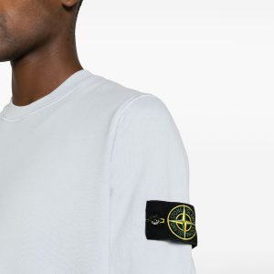 סווטשירט סטון איילנד STONE ISLAND עם פאטץ' לוגו | כחול בהיר | גברים