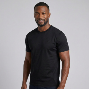 PAUL & SHARK T-SHIRT | טישירט פול אנד שארק לוגו פרינט | גברים | שחור