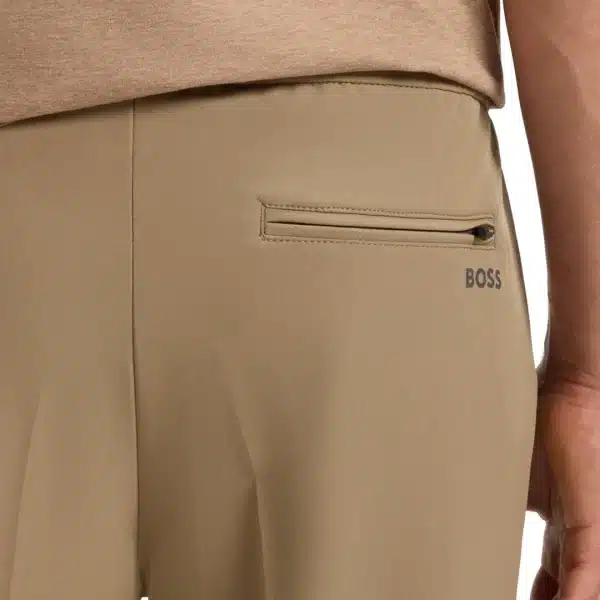 מכנסי ג'וגינג HUGO BOSS | גברים | חום בהיר - Image 3