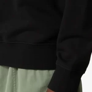 סווטשירט סטון איילנד STONE ISLAND עם פאטץ' לוגו | שחור | גברים