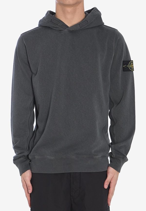קפוצ׳ון סטון איילנד STONE ISLAND עם פאטץ' לוגו | אפור | גברים - Image 3