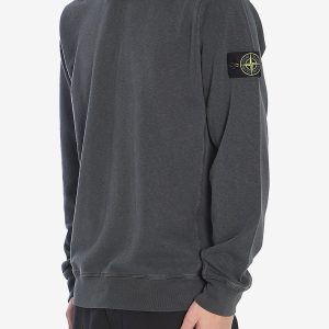 קפוצ׳ון סטון איילנד STONE ISLAND עם פאטץ' לוגו | אפור | גברים
