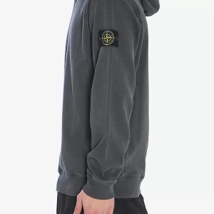 קפוצ׳ון סטון איילנד STONE ISLAND עם פאטץ' לוגו | אפור | גברים