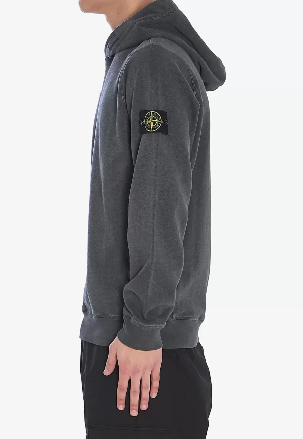 קפוצ׳ון סטון איילנד STONE ISLAND עם פאטץ' לוגו | אפור | גברים - Image 2