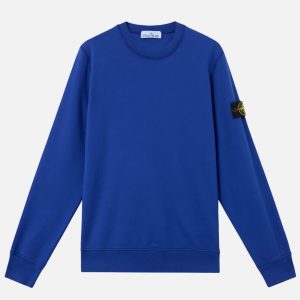 סווטשירט סטון איילנד STONE ISLAND עם פאטץ' לוגו | כחול | גברים