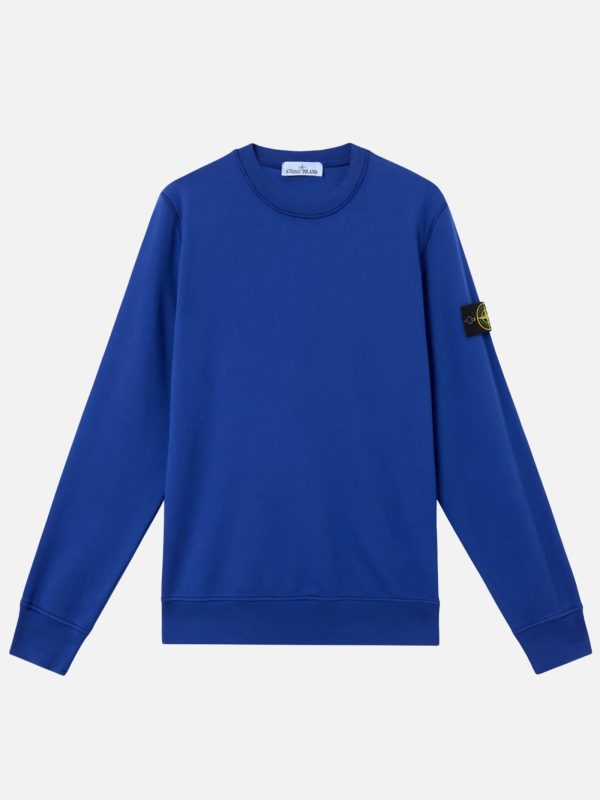 סווטשירט סטון איילנד STONE ISLAND עם פאטץ' לוגו | כחול | גברים