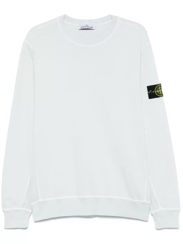 סווטשירט סטון איילנד STONE ISLAND עם פאטץ' לוגו | כחול בהיר | גברים - Image 4