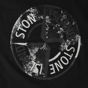 טישירט STONE ISLAND סטון איילנד הדפס בגב | שחור | גברים