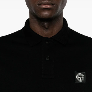 חולצת פולו סטון איילנד STONE ISLAND SLIM FIT | שחור | גברים