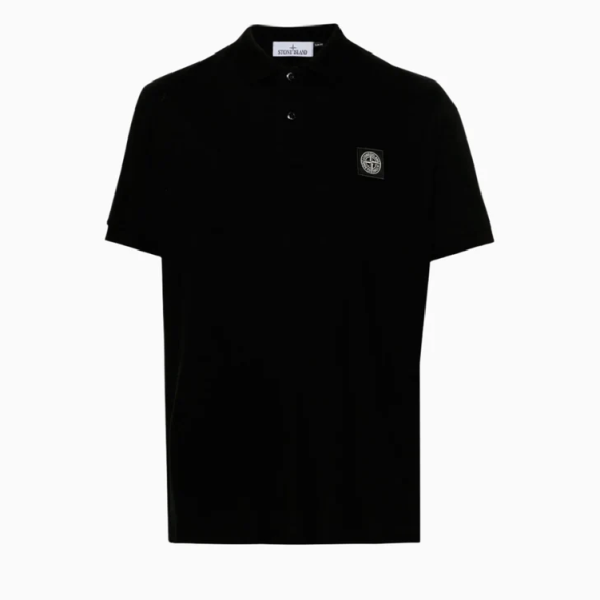 חולצת פולו סטון איילנד STONE ISLAND SLIM FIT | שחור | גברים