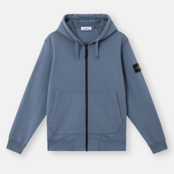 קפוצ׳ון רוכסן סטון איילנד STONE ISLAND עם פאטץ' לוגו | כחול | גברים - Image 4