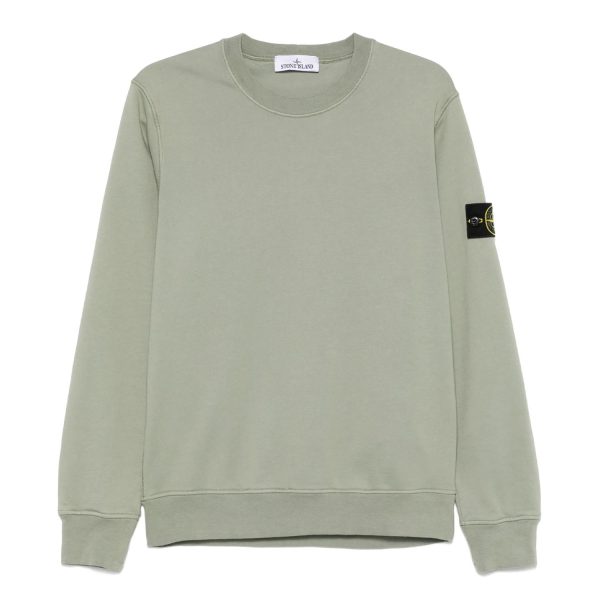 סווטשירט סטון איילנד STONE ISLAND עם פאטץ' לוגו | ירוק בהיר | גברים - Image 3