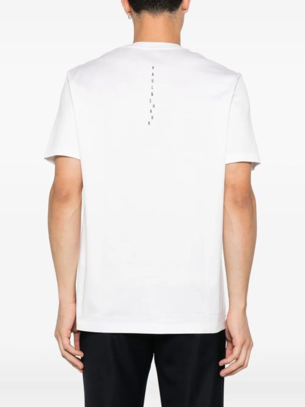 PAUL & SHARK T-SHIRT | טישירט פול אנד שארק כותנה | גברים | לבן - Image 2