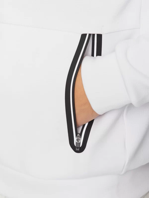 סוויטשירט עם רוכסן ארמאני EMPORIO ARMANI | לבן | גברים - Image 4