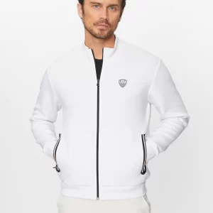 סוויטשירט עם רוכסן ארמאני EMPORIO ARMANI | לבן | גברים