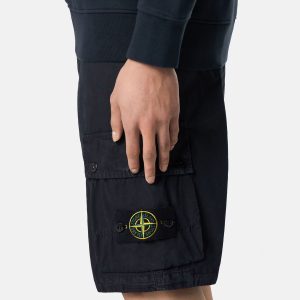 ברמודה סטון איילנד BERMUDA SLIM STONE ISLAND עם רוכסן | כחול כהה | גברים