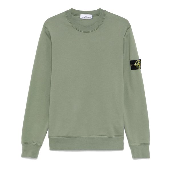 סווטשירט סטון איילנד STONE ISLAND עם פאטץ' לוגו | ירוק | גברים - Image 3