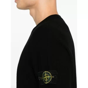 סריג סטון איילנד STONE ISLAND מיקרו סטיץ' | שחור | גברים