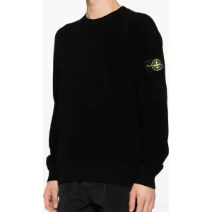 סריג סטון איילנד STONE ISLAND מיקרו סטיץ' | שחור | גברים