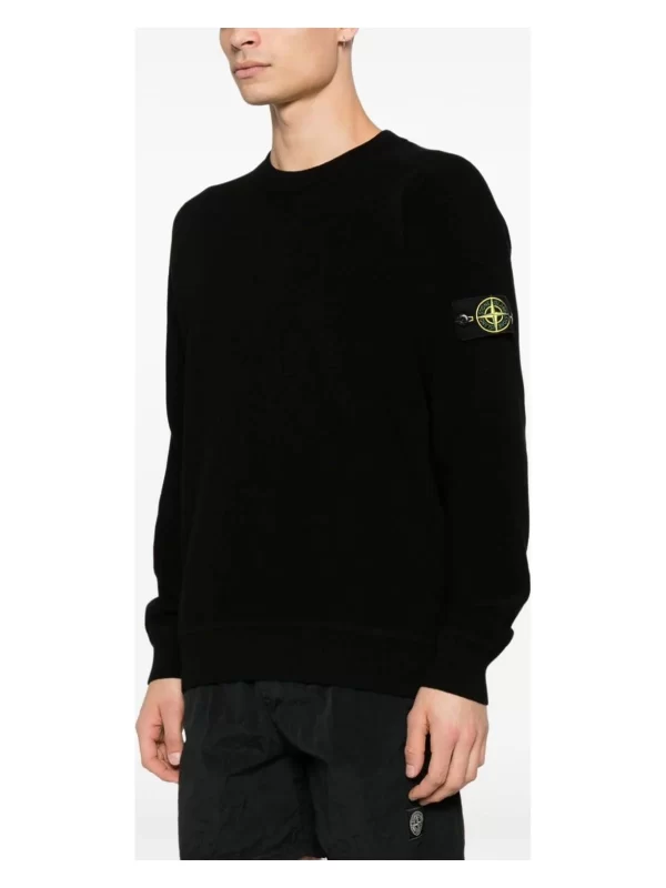 סריג סטון איילנד STONE ISLAND מיקרו סטיץ' | שחור | גברים