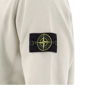 סווטשירט סטון איילנד STONE ISLAND עם פאטץ' לוגו | בז' | גברים