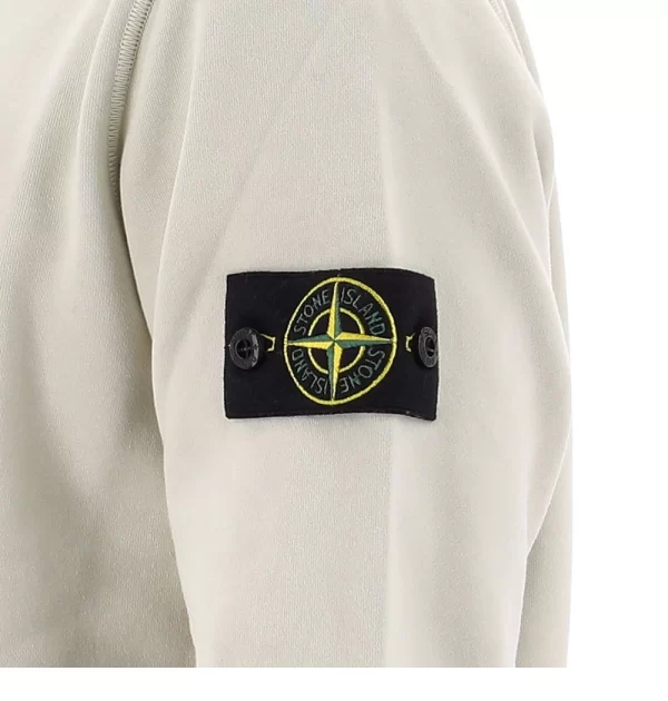 סווטשירט סטון איילנד STONE ISLAND עם פאטץ' לוגו | בז' | גברים - Image 2