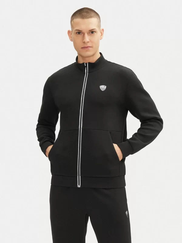 סוויטשירט עם רוכסן ארמאני EMPORIO ARMANI | שחור | גברים - Image 3