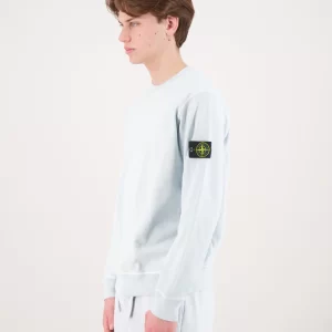 סווטשירט סטון איילנד STONE ISLAND עם פאטץ' לוגו | כחול בהיר | גברים