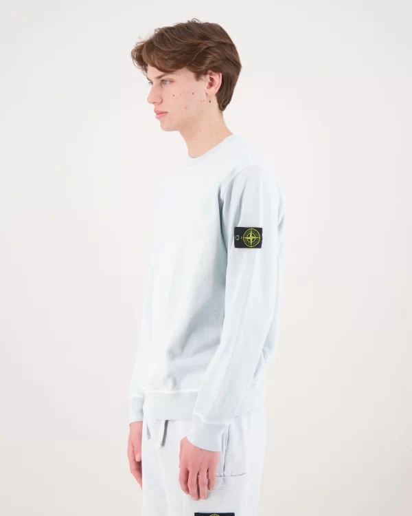 סווטשירט סטון איילנד STONE ISLAND עם פאטץ' לוגו | כחול בהיר | גברים - Image 2