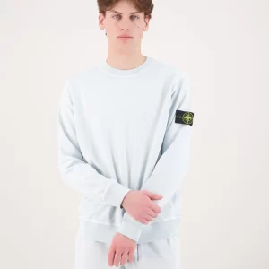 סווטשירט סטון איילנד STONE ISLAND עם פאטץ' לוגו | כחול בהיר | גברים