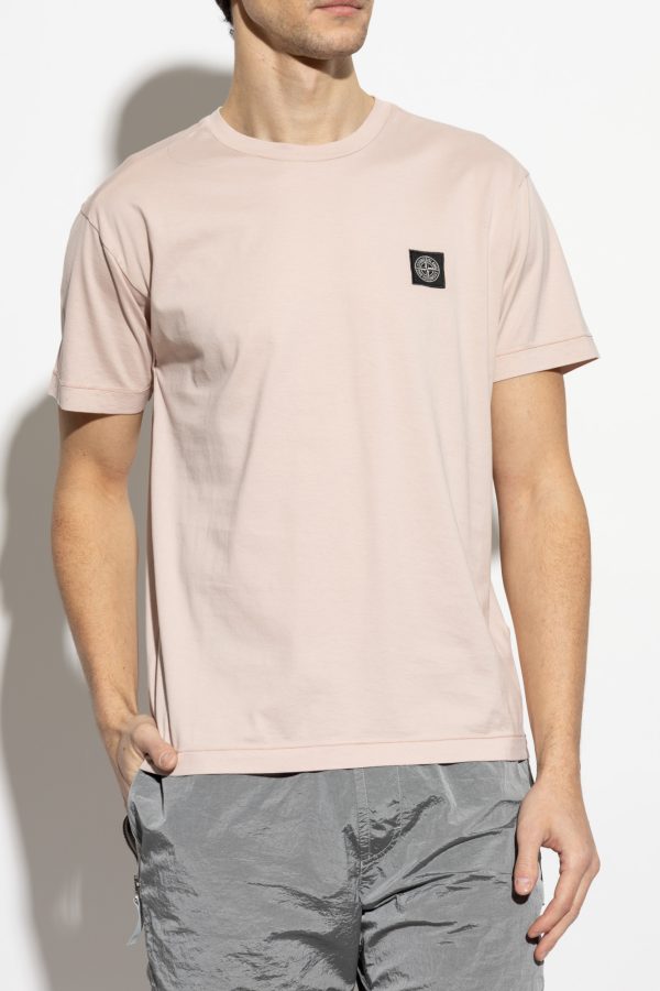 טישירט STONE ISLAND סטון איילנד שרוול קצר | ורוד בהיר | גברים - Image 2