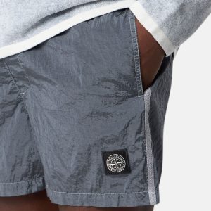 בגד ים STONE ISLAND סטון איילנד ניילון | אפור מטאלי | גברים