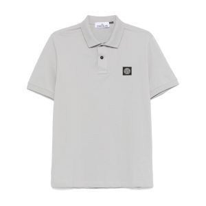 חולצת פולו סטון איילנד STONE ISLAND שרוול קצר | אפור | גברים