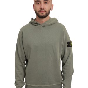 קפוצ׳ון סטון איילנד STONE ISLAND עם פאטץ' לוגו | ירוק | גברים