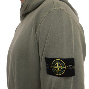 קפוצ׳ון סטון איילנד STONE ISLAND עם פאטץ' לוגו | ירוק | גברים