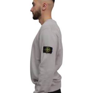 סווטשירט סטון איילנד STONE ISLAND עם פאטץ' לוגו | אפור | גברים