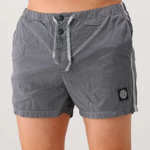 בגד ים STONE ISLAND סטון איילנד ניילון | אפור מטאלי | גברים