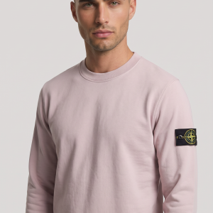 קפוצ׳ון סטון איילנד STONE ISLAND עם פאטץ' לוגו | ורוד | גברים
