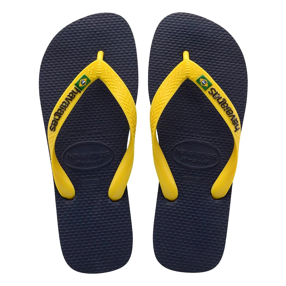 כפכף הויאנס לגברים ברזיל לוגו HAVAIANS Brasil Logo | רצועה צהובה