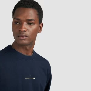 PAUL & SHARK SWEATSHIRT | טישירט פול אנד שארק עם לוגו | גברים | כחול כהה