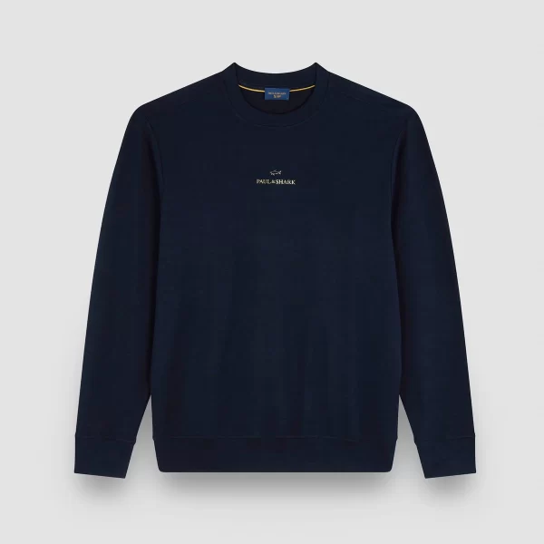 PAUL & SHARK SWEATSHIRT | טישירט פול אנד שארק עם לוגו | גברים | כחול כהה - Image 3