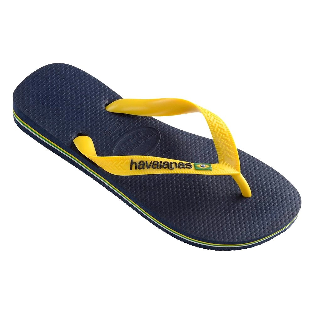 כפכף הויאנס לגברים ברזיל לוגו HAVAIANS Brasil Logo | רצועה צהובה - Image 3