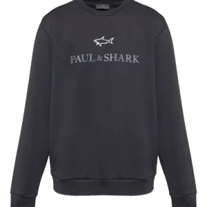 PAUL & SHARK SWEATSHIRT | סוויטשירט פול אנד שארק עם לוגו | גברים | כחול