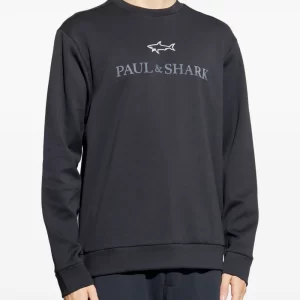 PAUL & SHARK SWEATSHIRT | סוויטשירט פול אנד שארק עם לוגו | גברים | כחול
