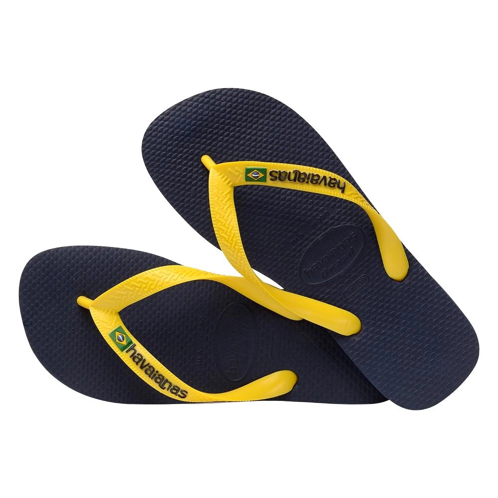 כפכף הויאנס לגברים ברזיל לוגו HAVAIANS Brasil Logo | רצועה צהובה - Image 2